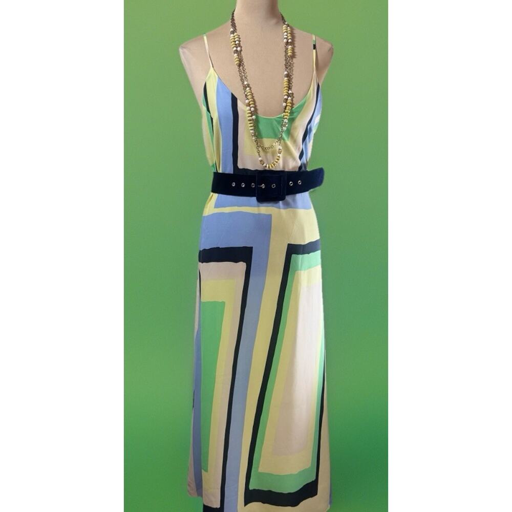 Anthropologie Maeve Colorblock Maxi Dress | Resort Boho | Fairycore | Flowy - Picture 5 of 11